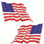 American USA Flag Decal Sticker