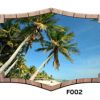 RV Mural Palm Trees Beach Decal Sticker Mural