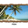 RV Mural Palm Trees Beach Decal Sticker Mural