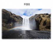 Rainbow Waterfall Scenic Camper RV Mural Decal Sticker